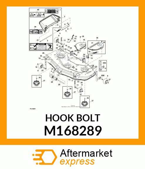 HOOK BOLT M168289