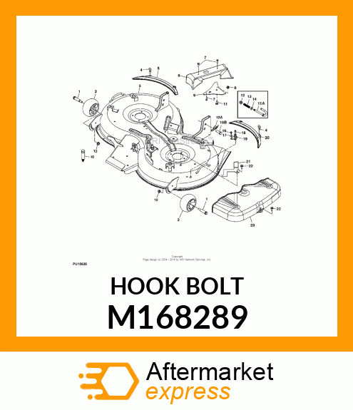 HOOK BOLT M168289