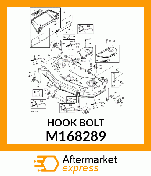 HOOK BOLT M168289