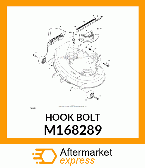 HOOK BOLT M168289