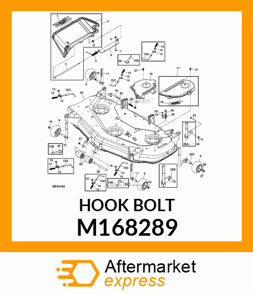 HOOK BOLT M168289