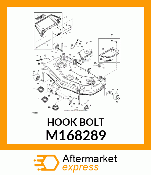 HOOK BOLT M168289