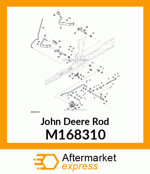 ROD, FORWARD CONTROL M168310