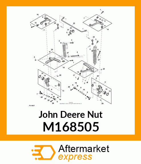 NUT, PREVAILING TORQUE, SPECIAL M168505