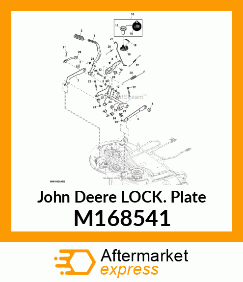 ARM, LOCK, LIFT SYSTEM COMMON PLATF M168541