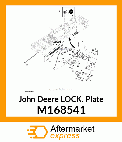 ARM, LOCK, LIFT SYSTEM COMMON PLATF M168541