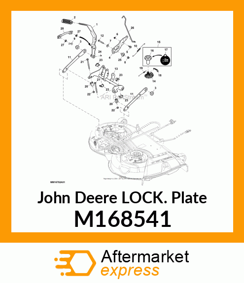 ARM, LOCK, LIFT SYSTEM COMMON PLATF M168541