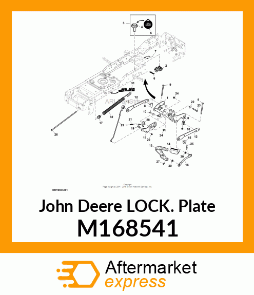 ARM, LOCK, LIFT SYSTEM COMMON PLATF M168541