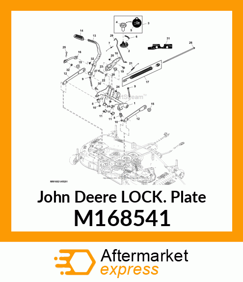 ARM, LOCK, LIFT SYSTEM COMMON PLATF M168541