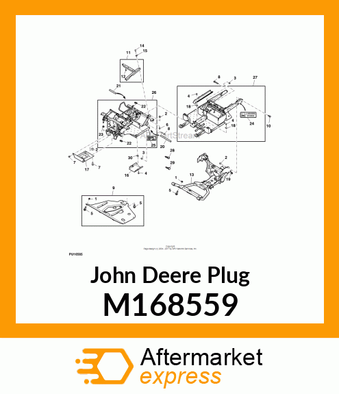 CAP, END, HD GATOR FRAME M168559