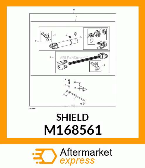 SHIELD, DECK GEARBOX RELIEF VALVE M168561