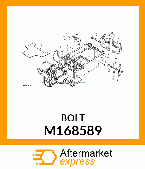 SCREW, SCREW, M8X1.25 SELF TAPPING M168589