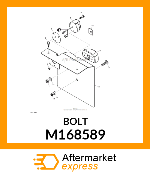 SCREW, SCREW, M8X1.25 SELF TAPPING M168589