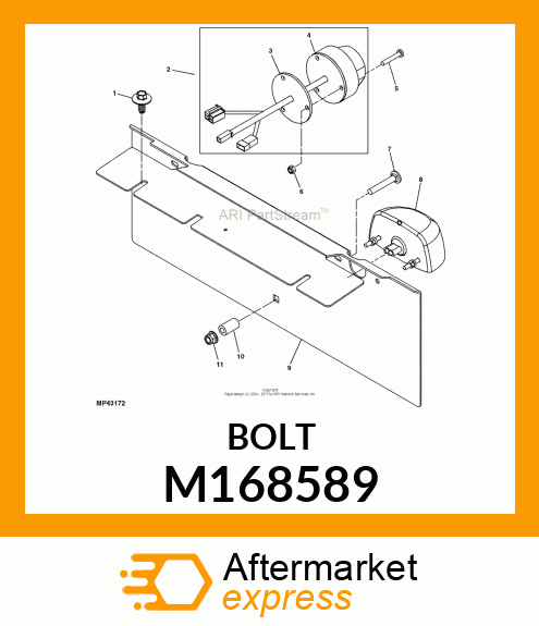 SCREW, SCREW, M8X1.25 SELF TAPPING M168589