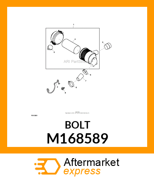 SCREW, SCREW, M8X1.25 SELF TAPPING M168589