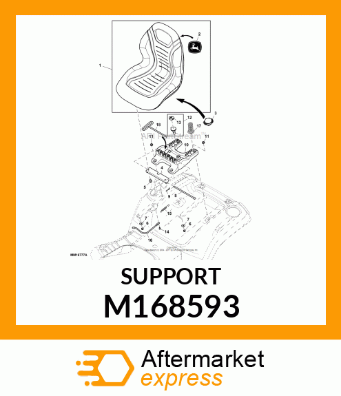 SUPPORT, SEAT M168593