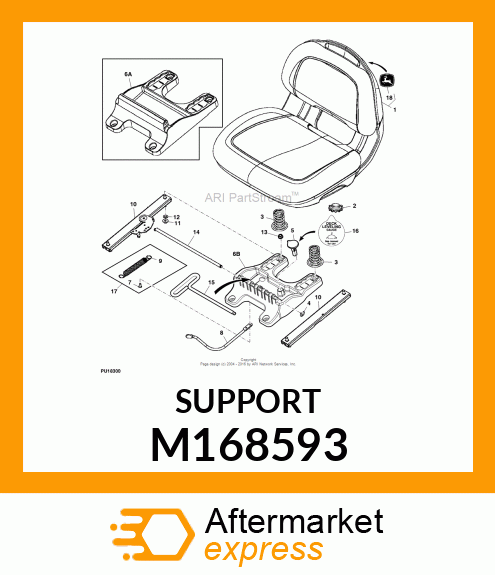 SUPPORT, SEAT M168593