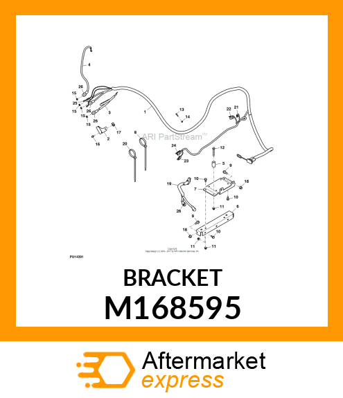 WINCH MOUNT BRACKET M168595