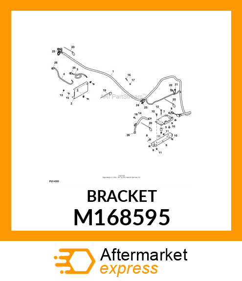 WINCH MOUNT BRACKET M168595