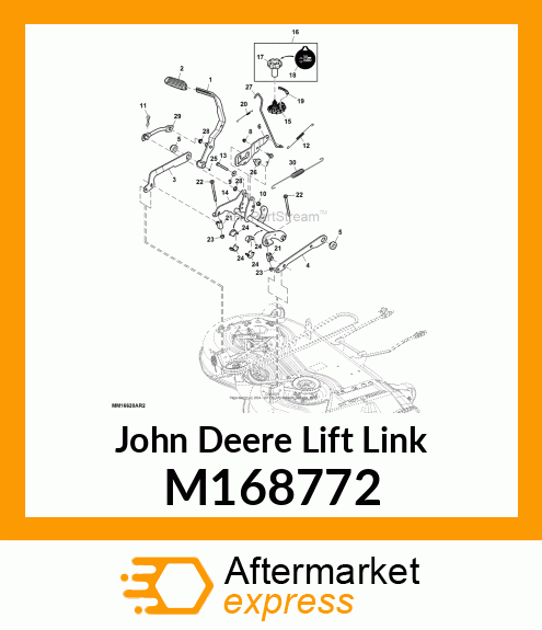 LINK, ADJUSTABLE LIFT M168772