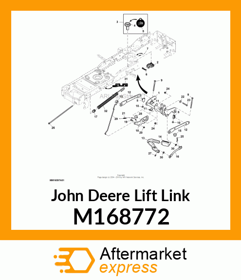 LINK, ADJUSTABLE LIFT M168772