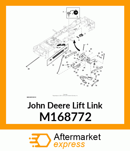 LINK, ADJUSTABLE LIFT M168772