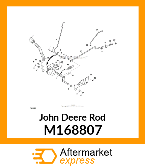 ROD, BRAKE LATCH M168807