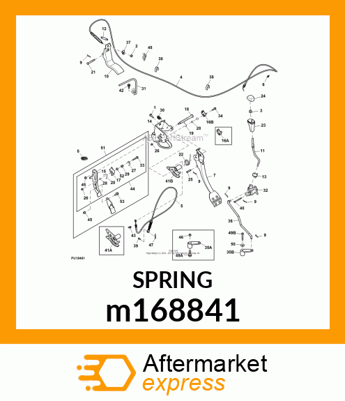 KIT, PARK PEDAL ASSY ( SUBS TO AM148431) m168841