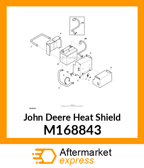 HEAT SHIELD, BATTERY M168843