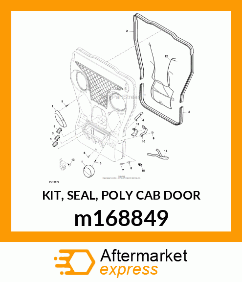 KIT, SEAL, POLY CAB DOOR m168849