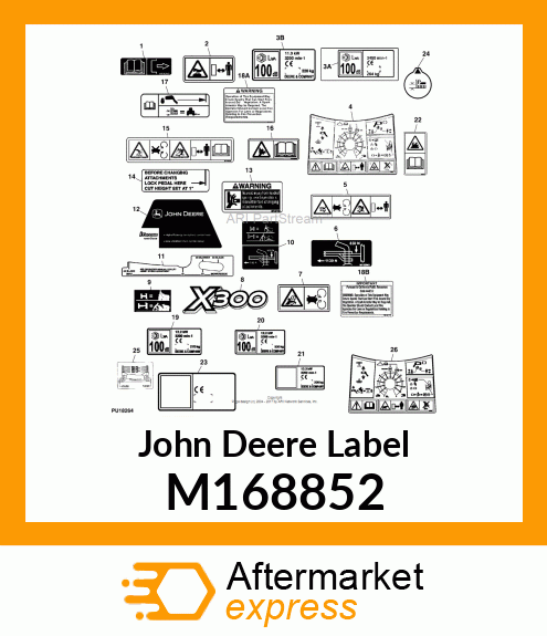 LABEL, TUNNEL (WARNING/DANGER) M168852