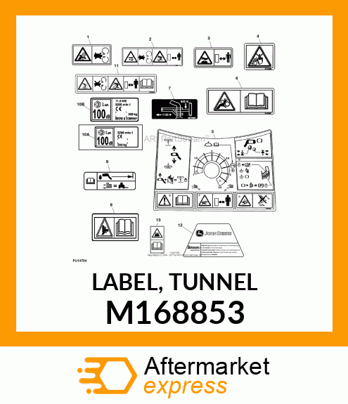 LABEL, TUNNEL M168853