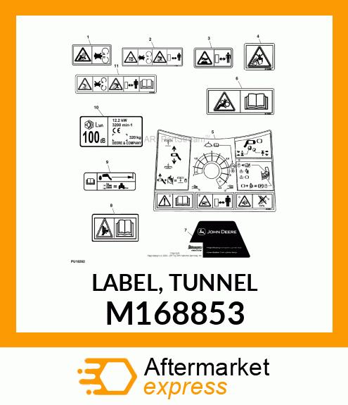 LABEL, TUNNEL M168853