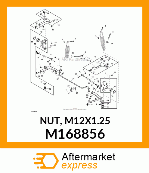 NUT, M12X1.25 M168856