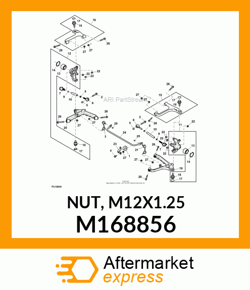 NUT, M12X1.25 M168856