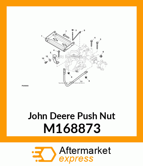 NUT, PUSH M168873