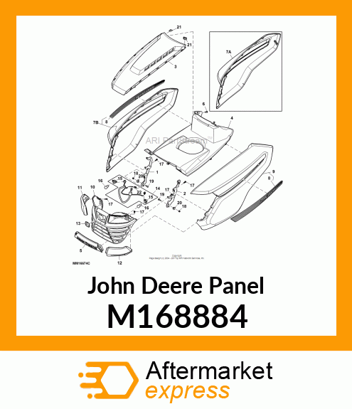 PANEL, HOOD M168884