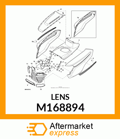 LENS, LEFT HAND M168894