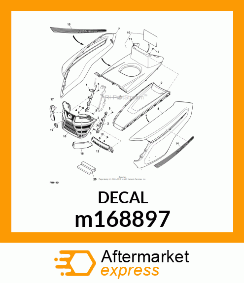 LABEL, LABEL, SIDE STRIPE LH m168897