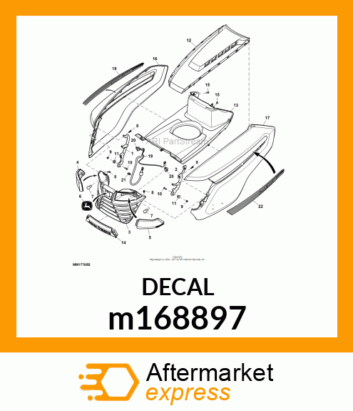 LABEL, LABEL, SIDE STRIPE LH m168897