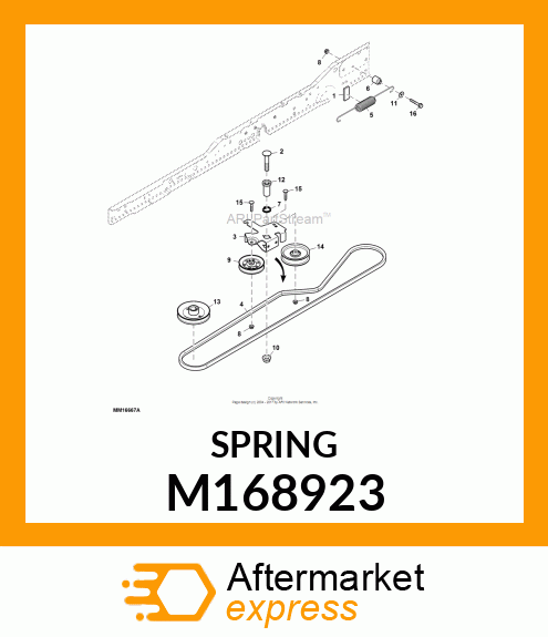 EXTENSION SPRING M168923