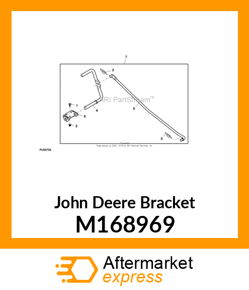 BRACKET, FOOT PEDAL MOUNT M168969