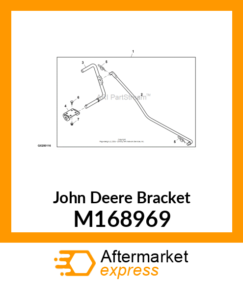 BRACKET, FOOT PEDAL MOUNT M168969