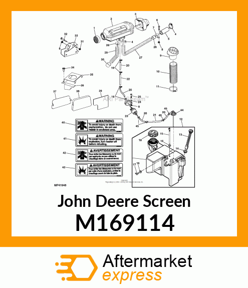 SCREEN, GLOW PLUG M169114