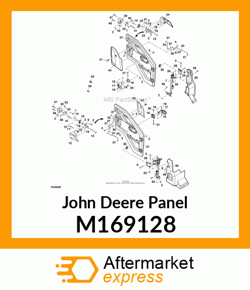 PANEL, B PILLAR TRIM, LH M169128