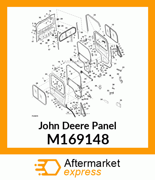 PANEL, LH LOWER CLOSEOUT M169148