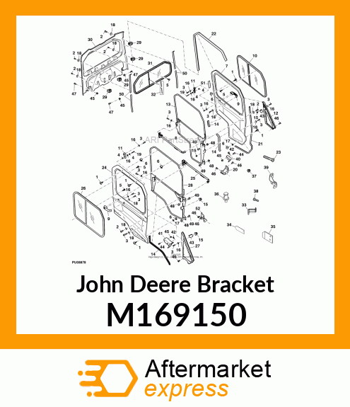 BRACKET, LH LATCH M169150