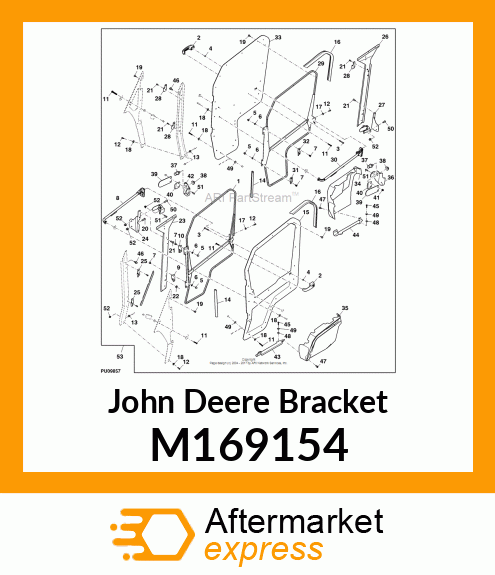 BRACKET, DEFLECTOR M169154