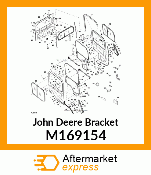 BRACKET, DEFLECTOR M169154