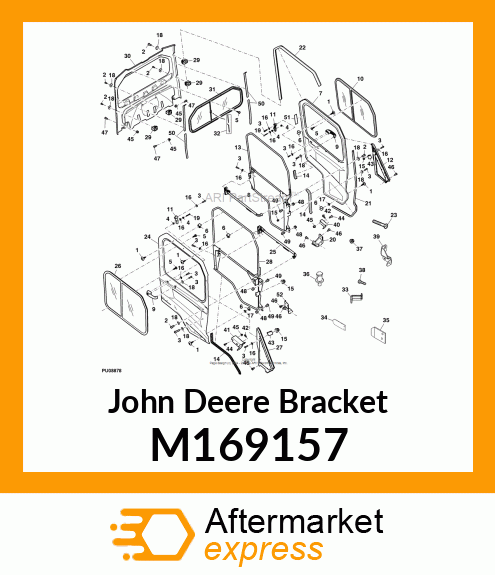 BRACKET, RH HINGE SUPPORT M169157